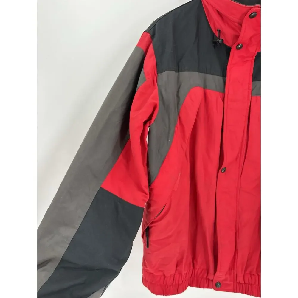 The North Face Vintage Jacket Mens Large Red Black 90s Ultrex Burlington Extreme